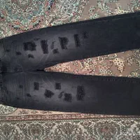 شلوار بگ ذغالی زاپ دار