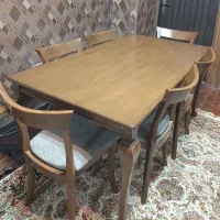 میز ناهارخوری ۶ نفره چوبی تمیز