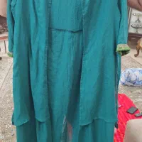 ۲ عدد مانتو جلو باز بلند، سایز بزرگ به همراه شال|لباس|گرگان, |دیوار