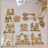 *ست مجسمه دکوری برنز شکلاتخوری برنزجاکلیدبرنزکشکول|مجسمه، تندیس، ماکت|قم, نخودی|دیوار