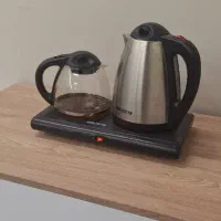 چای ساز برقی با قوری پیرکس کتری