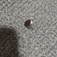 انگشتر با نگین عقیق و حکاکی