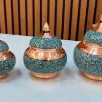 فروش تعدادی ظروف فیروزه کوبی و زیر ساخت( تغییر شغل|صنایع دستی و سایر لوازم تزئینی|اصفهان, صائب|دیوار