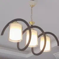 انواع لوستر مشکی طلایی آویز ....|لوستر و چراغ آویز|مشهد, نوید|دیوار