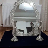 آینه وشمعدان|صنایع دستی و سایر لوازم تزئینی|الوند, |دیوار