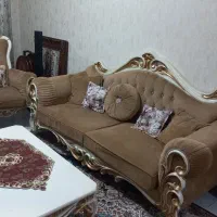 مبل استیل ۷ نفره در حد نو، بسیار تمیز و راحت