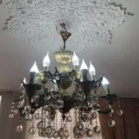 لوستر 6 شاخه نقره برنز|لوستر و چراغ آویز|اندیشه, اندیشه فاز ۲|دیوار