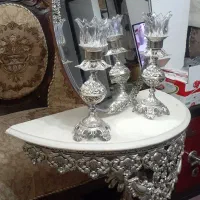 اینه شمعدون نقره ای برای شیک پسندان|صنایع دستی و سایر لوازم تزئینی|دماوند, مسکن مهر گیلاوند|دیوار