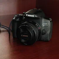 دوربین کنون 850d با لنز 50 فیکس