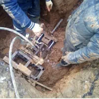 دستگاه تونل زنی داخل چاه دستی.