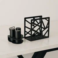 جا دستمال کاغذی و نمک و فلفل و سماق پاش سِت