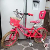 دوچرخه صورتی سایز ۱۶