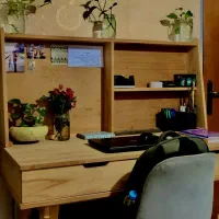 میز تحریر ، آیینه ، کتابخونه