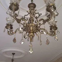 لوستر برنزی|لوستر و چراغ آویز|قزوین, |دیوار