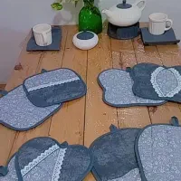 ست دمکنی|سفره، حوله، دستمال آشپزخانه|بندر کنگان, |دیوار