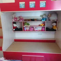 تخت دو طبقه نوجوان|تخت و سرویس خواب|سیرجان, |دیوار