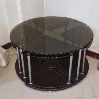 میز عسلی شیشه ای