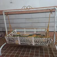 گهواره فلزی در حد نو،کمد فلزی|اسباب و اثاث بچه|دزفول, |دیوار