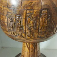 تنبک حلمی منبت کاری شده خوش صدا سالم منبت کاری شده