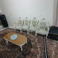 سرویس مبلمان9 نفره استیل در حد نو|مبلمان خانگی و میز عسلی|تهران, مسعودیه|دیوار
