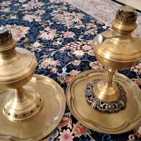 چراغ لمپا برنجی خورشید اصل|لامپ و چراغ|گرگان, |دیوار