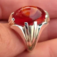 انگشتر نقره دستساز حق وردی باباقوری سرخ|بدلیجات|تهران, نیروی هوایی (پیروزی)|دیوار