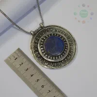 گردنبند ورشو با نگین سنگ لاجورد|جواهرات|اراک, |دیوار