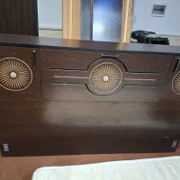 تخت خواب دو نفره در حد نو|تخت و سرویس خواب|تنکمان, |دیوار