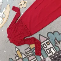 لباس مجلسی دو تیکه سایز۳۶،رنگ قرمز۸۸۰تومن|لباس|باغستان, |دیوار