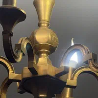 دو عدد لوستر  اب طلا ۶ شاخه|لوستر و چراغ آویز|تهران, پاسداران|دیوار