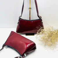 کیف دخترانه پاییزی آلبالویی ورنی پانچ کیف دانشجویی|کیف، کفش، کمربند|نیشابور, مسکن مهر نور|دیوار