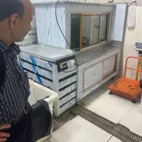 همکار در فروشگاه مرغ ماهی