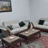 مبل ‌۷ نفره همراه با میز چوبی محکم
