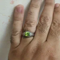 انگشتر زبرجد قدیمی رکاب دستساز