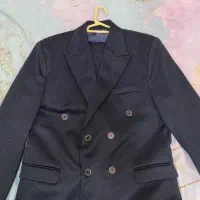 کت و شلوار دبل برست سرمه ای