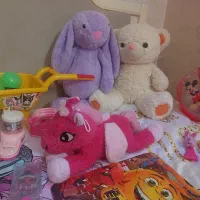 عروسک ها و اسباب بازی ها باهم