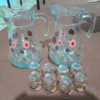 دوعدد پارچ گلدار