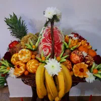 حکاکی میوه آرایی یلدا تخصصی عروس|خدمات پذیرایی، مراسم|رشت, دباغیان|دیوار