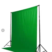 پرده سبز کروماکی + رینگ لایت پایه دار و سافت باکس