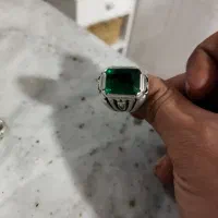 انگشتر موزانایت و زمرد|جواهرات|کرج, شهرک فهمیده|دیوار