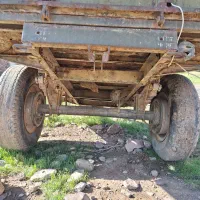 تریلی دو چرخ ارتشی. شاسی سالم بدون ایراد جفت فنر