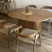 میز ناهار خوری چوبی /(راش)  اقساط عالی