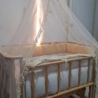 فروش گهواره چوبی مدل فرشته|اسباب و اثاث بچه|هشتگرد, فاز ۱ مهستان|دیوار