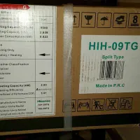 کولر گازی هایسنس 9000 اینورتر HiH-09TG|کولر گازی و فن‌کوئل|کرج, باغستان|دیوار