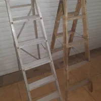 نردبان چوبی وآلومینیومی