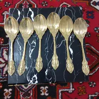 قاشق قدیمی برنجی|ظروف سرو و پذیرایی|تبریز, |دیوار