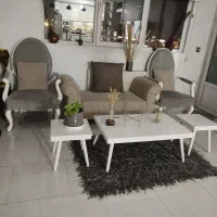 مبل هفت نفره با میز و گلمیز در حد نونو