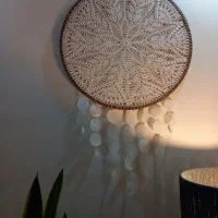 لوستر و دیوارکوب رافیا و مکرومه