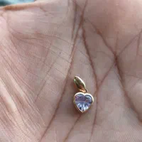 پلاک گردنبندی طلا قلب