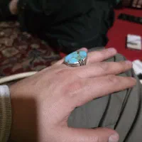 انگشتر فیروزه دست ساز قدیمی